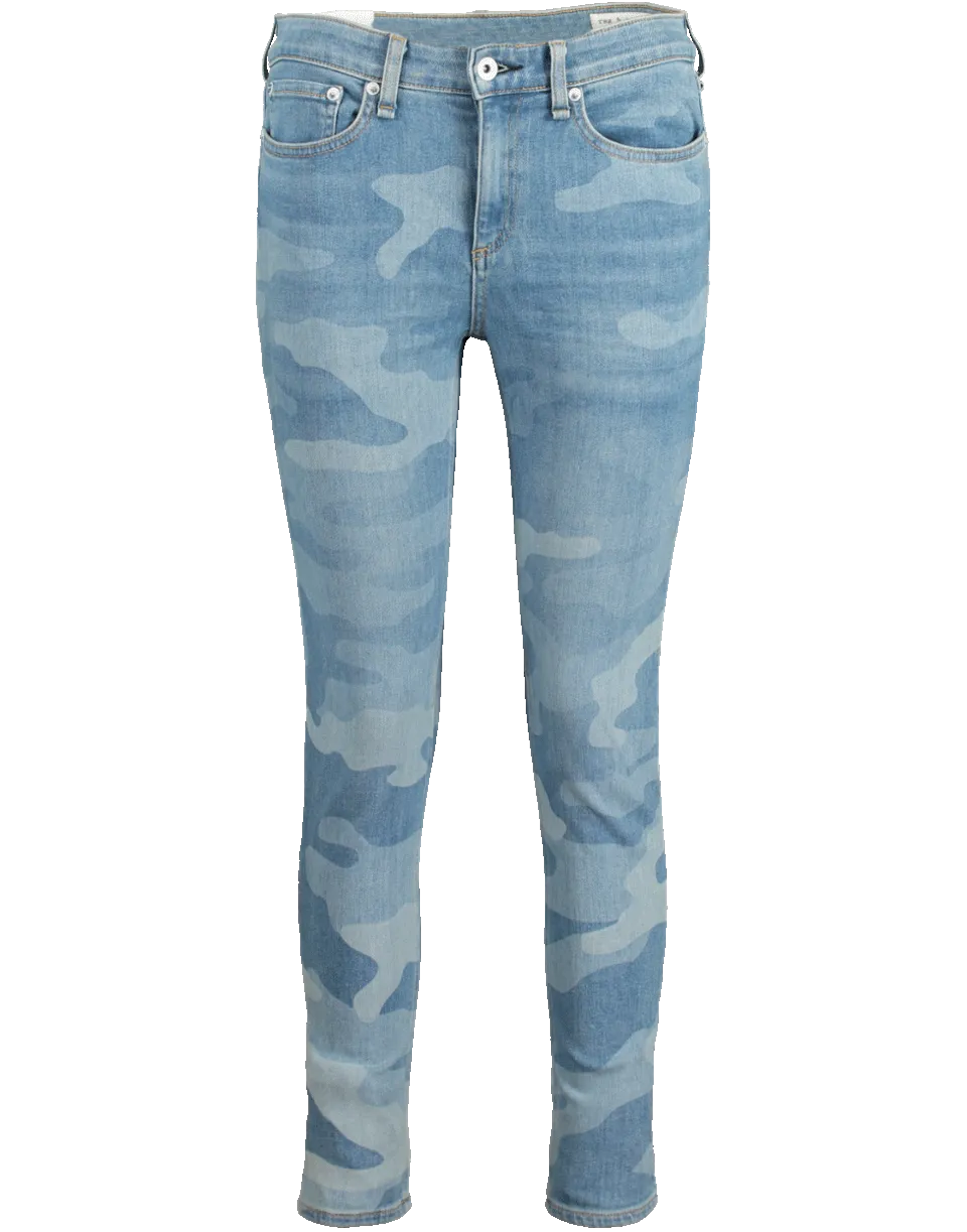 Camo Ankle Skinny Denim Pant