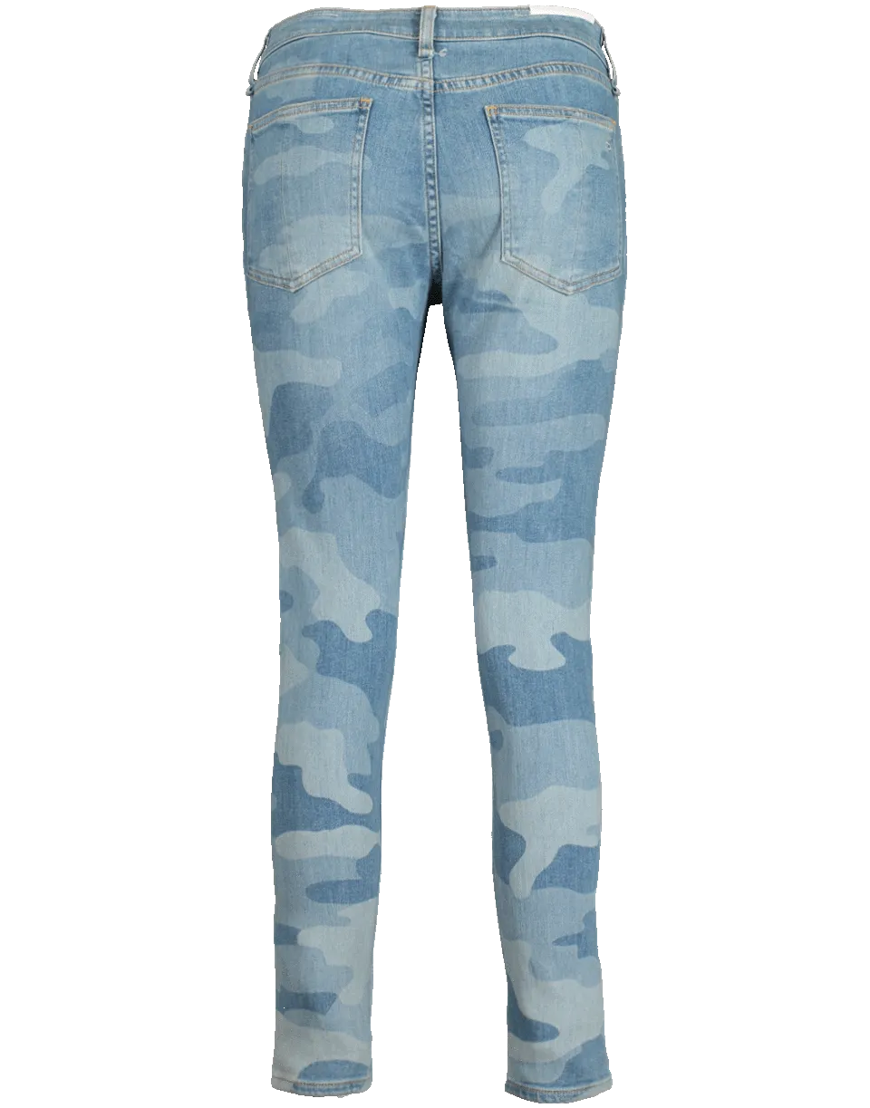 Camo Ankle Skinny Denim Pant