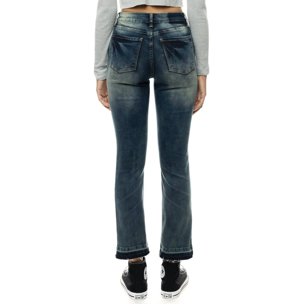 High Rise Super Skinny Heavy Ripoff Jeans - Rio Blue