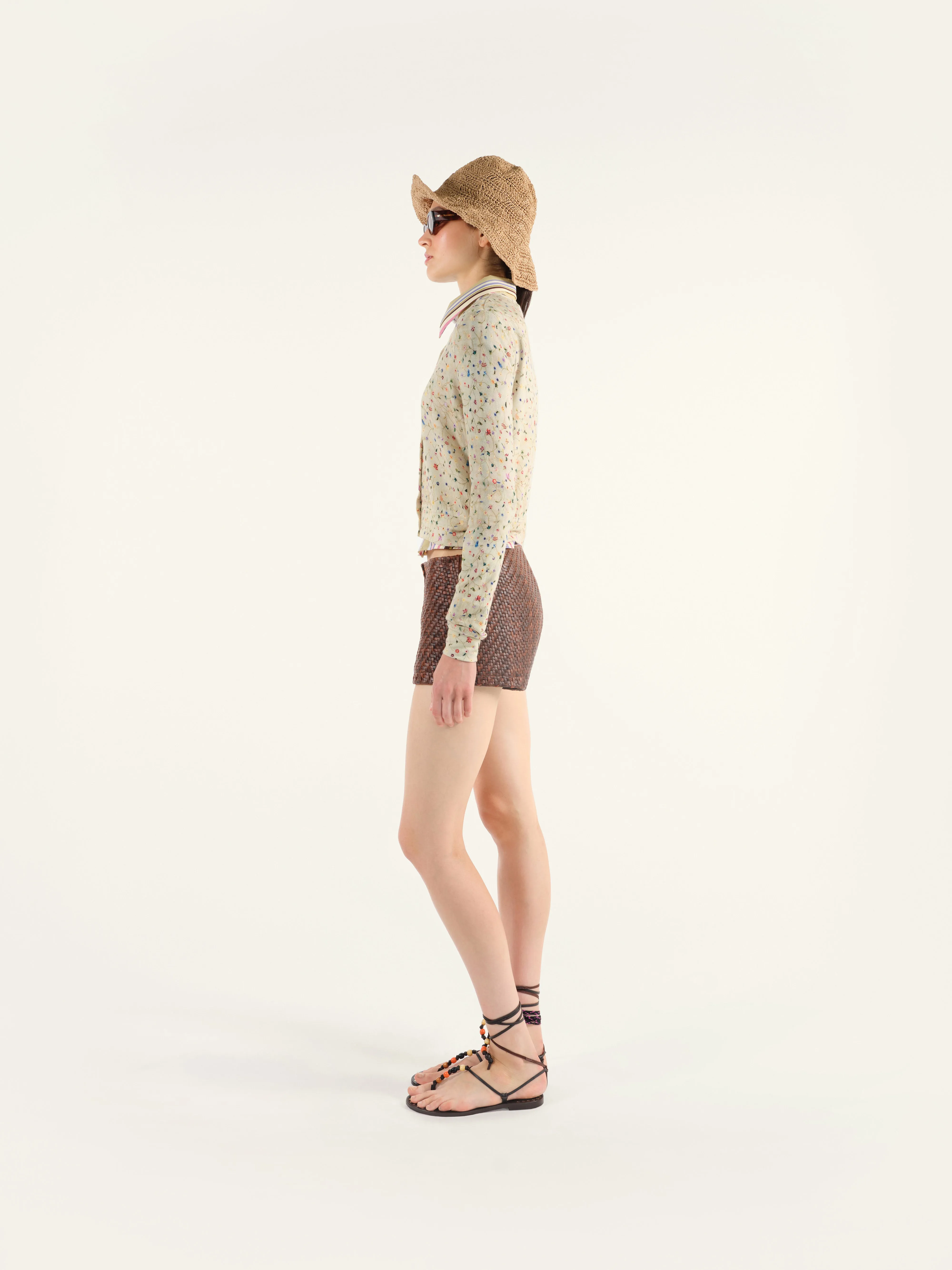 POLI - Floral printed cardigan