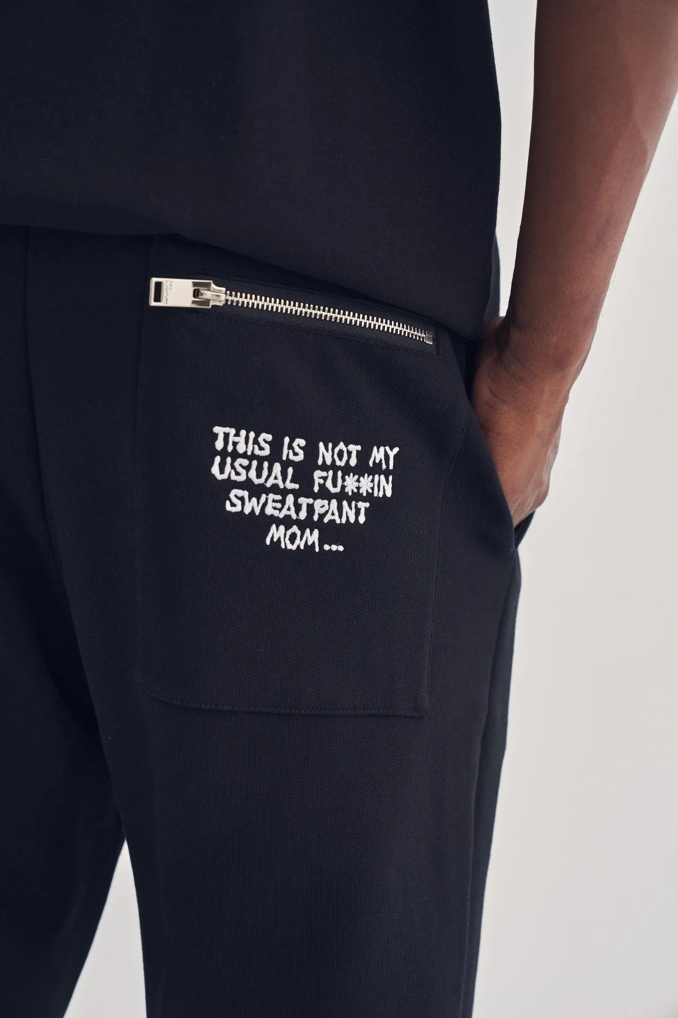 PUNWORLD FLEECE SWEATPANTS BLACK