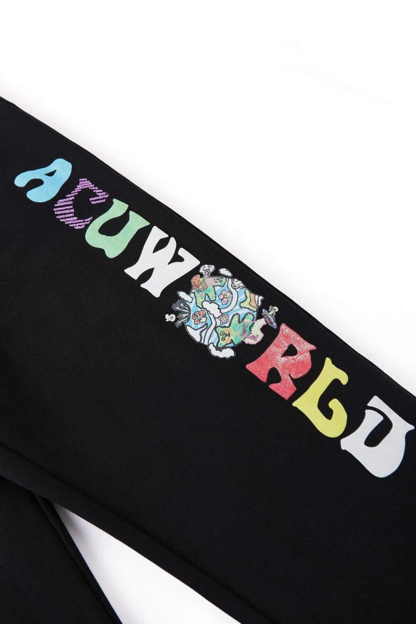 PUNWORLD FLEECE SWEATPANTS BLACK