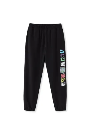 PUNWORLD FLEECE SWEATPANTS BLACK